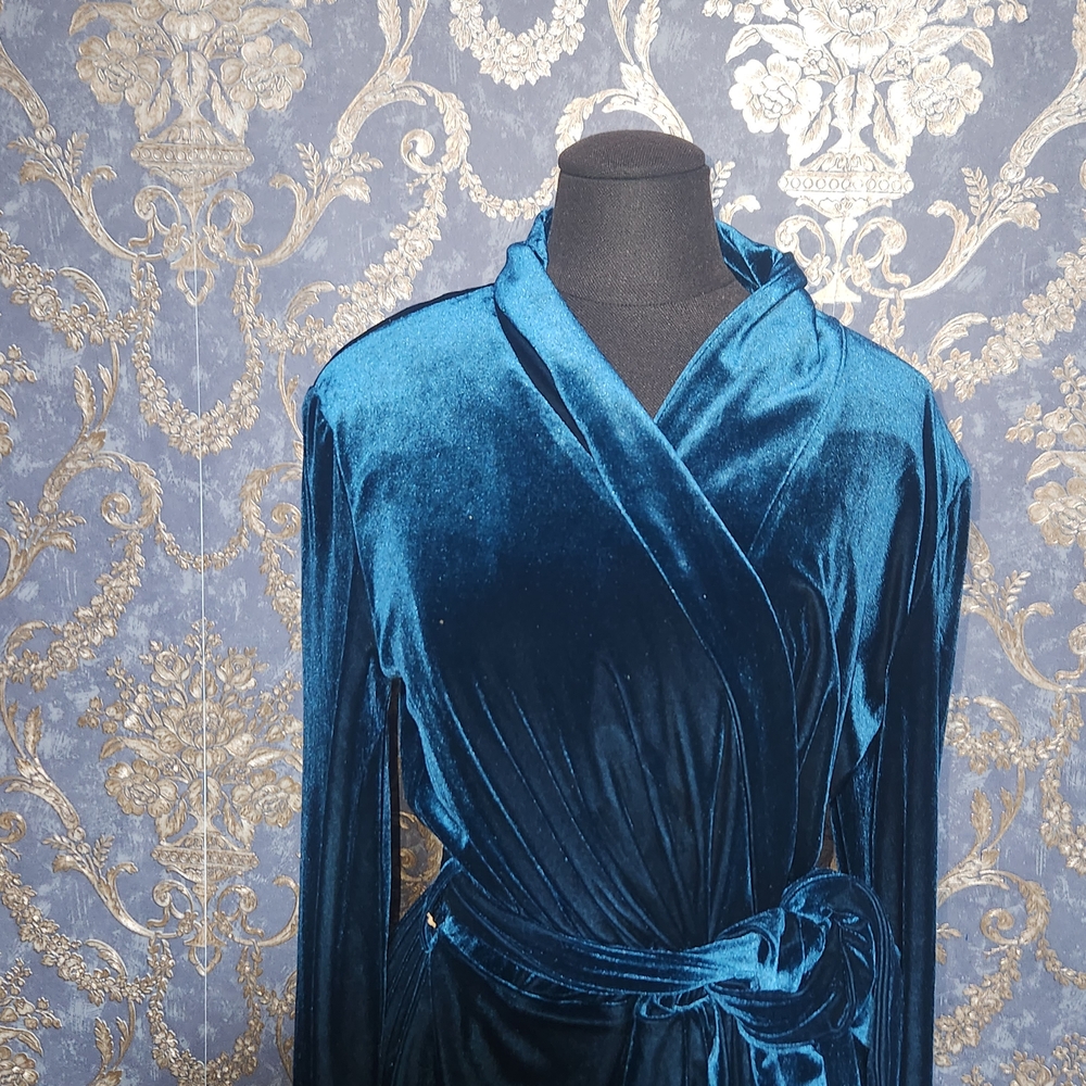 Calvin Klein Deep Blue Velvet Fabric